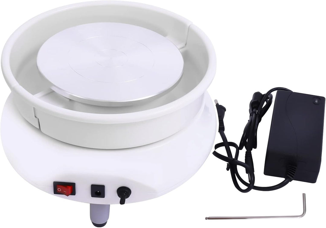 Elektrische Töpferscheibe, 120W Töpferscheibe Maschine, Keramikmaschine 15cm, 0-200 U/min Keramik Cl