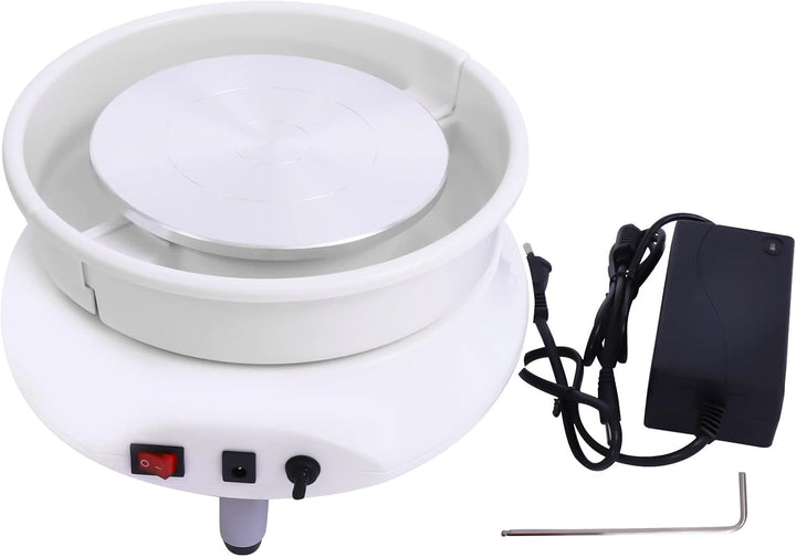 Elektrische Töpferscheibe, 120W Töpferscheibe Maschine, Keramikmaschine 15cm, 0-200 U/min Keramik Cl