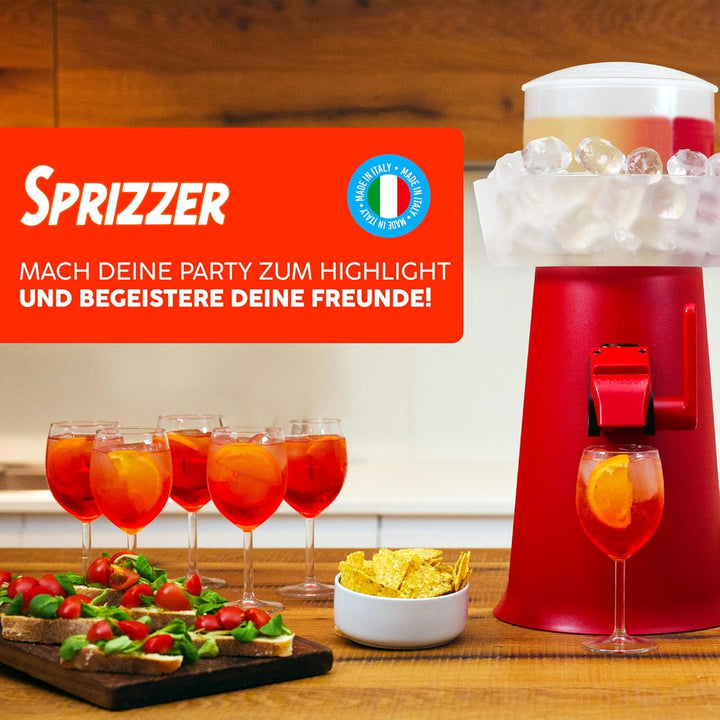Sprizzer - Aperol Spritz Maschine für Spritz, Dispenser und Mischer mit Eisbehälter für Aperitif, Ma