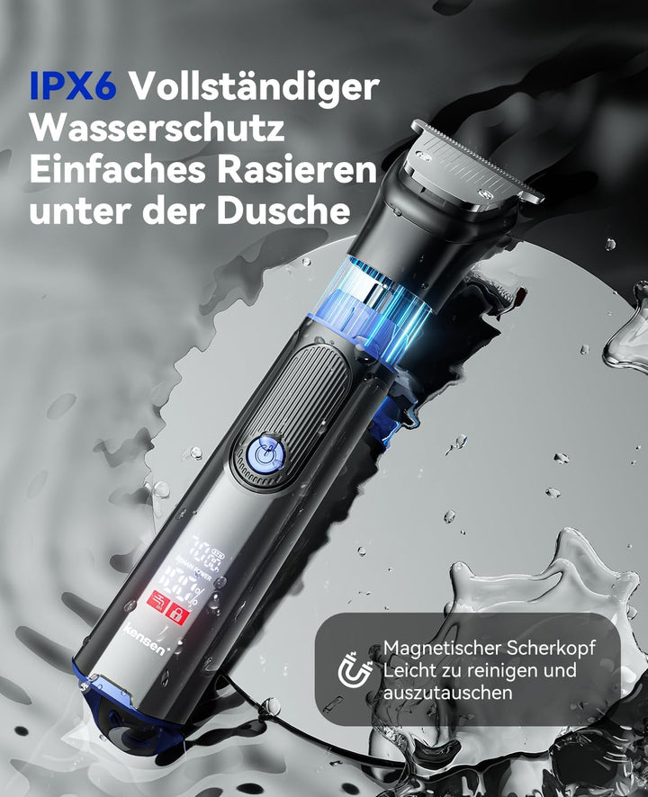 kensen Barttrimmer Herren,18 In 1 Bartschneider Set Wasserdicht Beard Trimmer Usb-C Bart Rasierer El