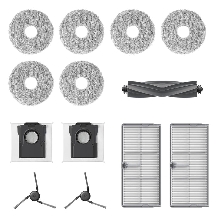 Dreame Zubehörset für X40 Ultra und X40 Ultra Komplettroboter Enthält 6x Mop-Tücher (3 Paare), 2x Fi