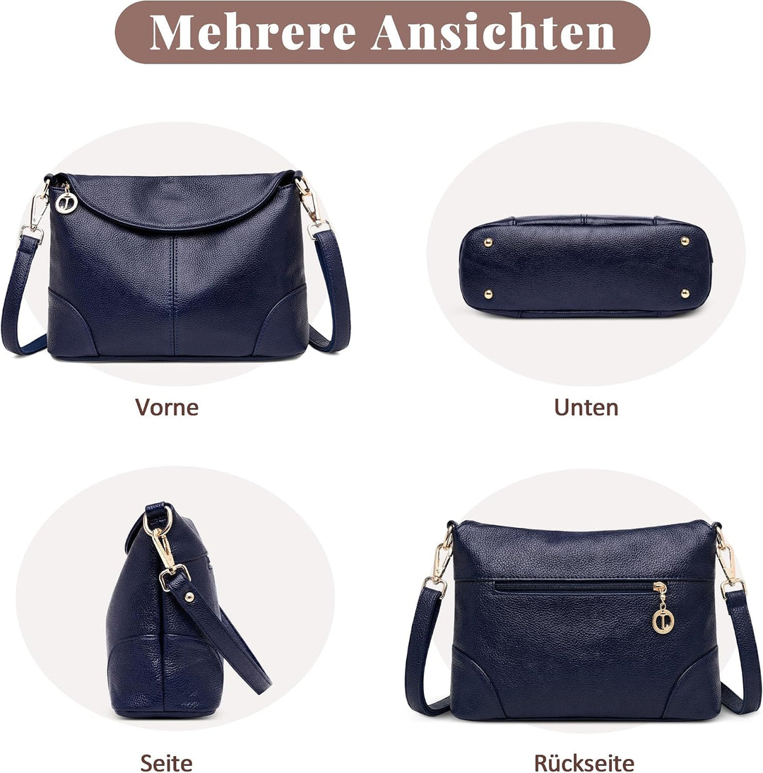 DORRISO Elegant Damen Umhängetasche Frauen Handtasche Schultertasche Casual Umhängetaschen Damen Rei