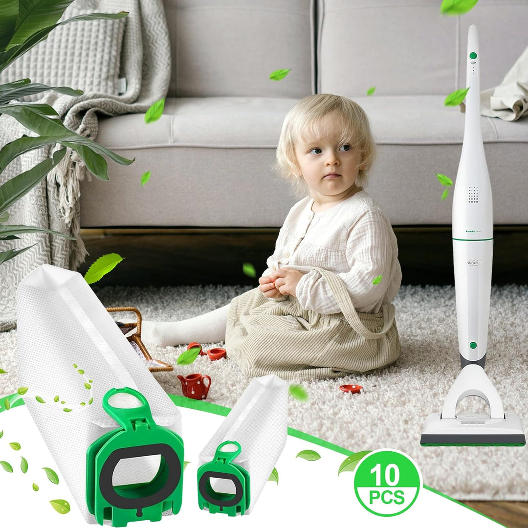 10 Stück Staubsaugerbeutel für Vorwerk Kobold VB100 VB 100 FP100 FP 100, Beutel Filtertüten für Kobo