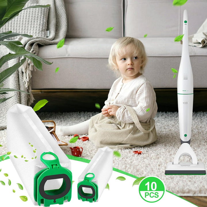10 Stück Staubsaugerbeutel für Vorwerk Kobold VB100 VB 100 FP100 FP 100, Beutel Filtertüten für Kobo