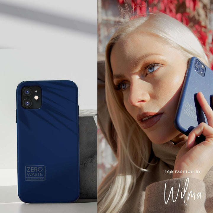 Wilma Biologisch Abbaubar kompatibel mit iPhone 12 Pro Max Hülle, 6.7 Zot, Abfallfrei, Komplett Schü