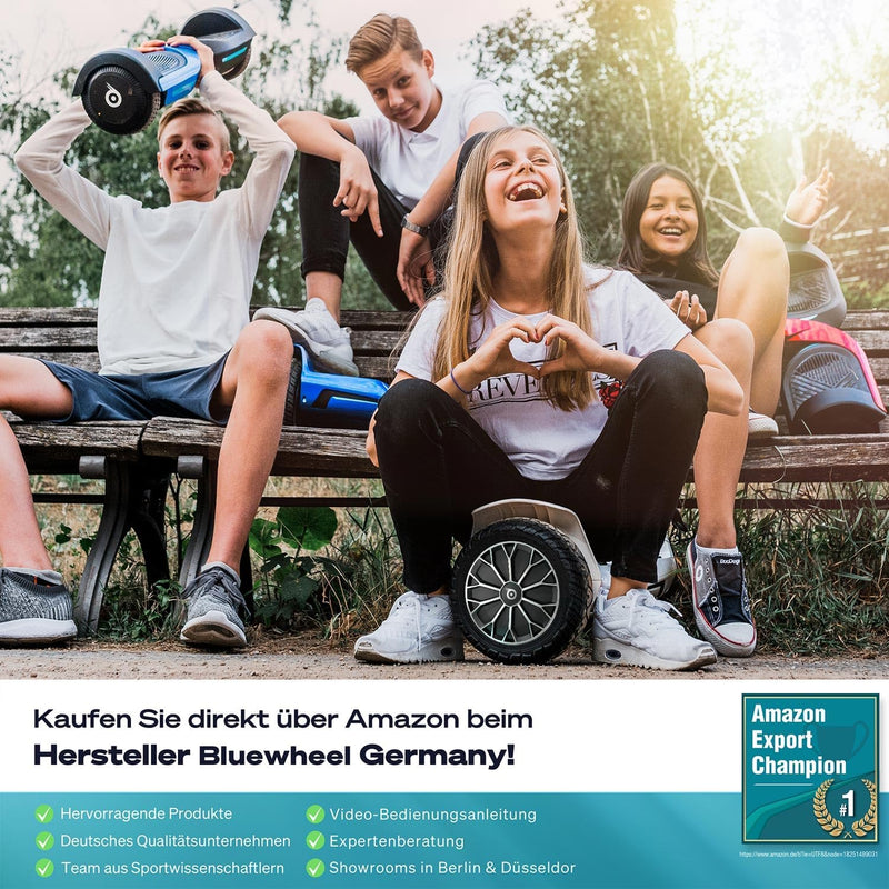 8.5" Premium Offroad SUV Hoverboard - Deutsche Qualitätsmarke - Bluewheel HX510 inkl. Kinder Sicherh