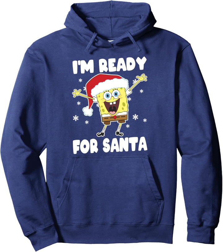 SpongeBob SquarePants Christmas I'm Ready For Santa Pullover Hoodie