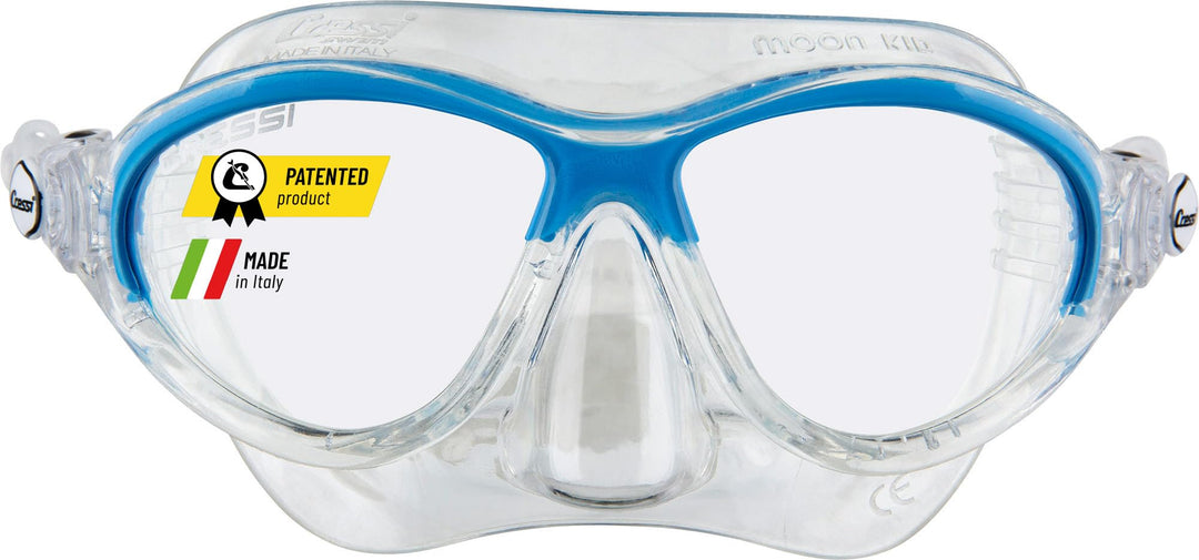 CRESSI Moon Schwimmbrille Kinder 7 bis 15 Jahre mit Bruchsicheren Gläsern, Kratzschutz, Sicherem Sit