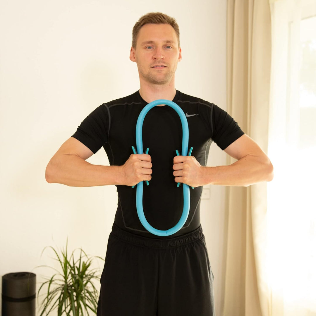 Bluefinity 10 x Pilates Ring, Doppelgriff, Gepolstert, D: 39 cm, Fiberglas, Schaumstoff, Yoga Circle