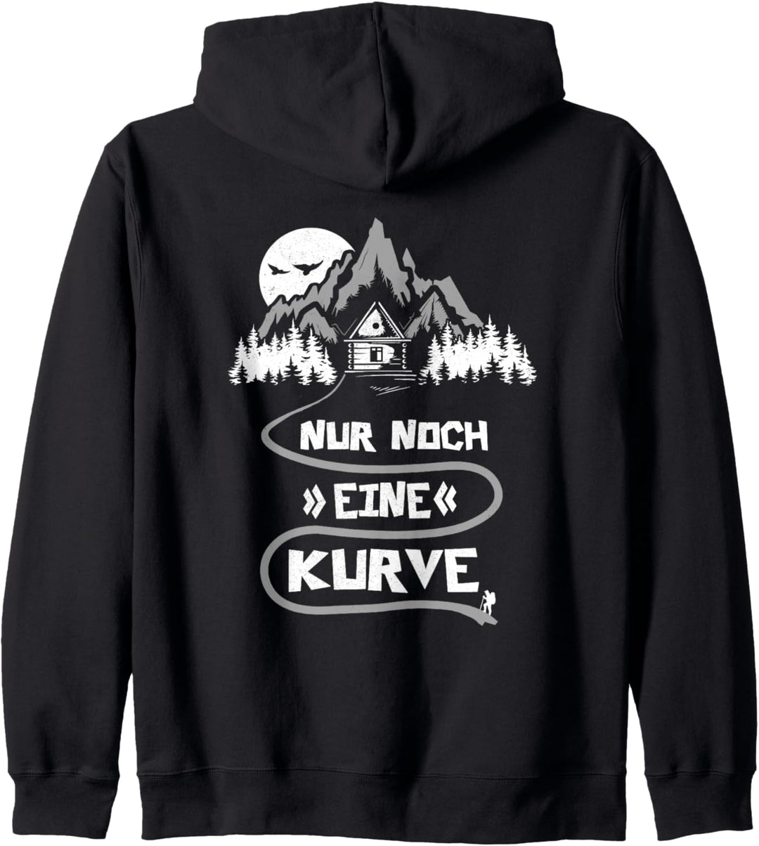 Nur Noch Eine Kurve Bergsteigen Wander Wandern Spruch Kapuzenjacke