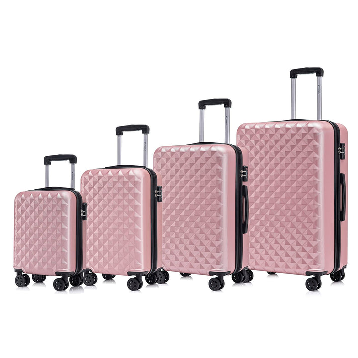 Reisekoffer Suitcase, Erweiterbarer Hartschalenkoffer Trolley mit TSA-Schloss und hochwertigem YKK-R