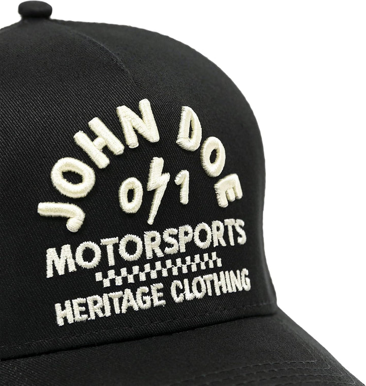 John Doe Trucker Cap - Baseballcap mit Baumwolle - Basecap mit Markenstickerei - Snapback Cap mit Me