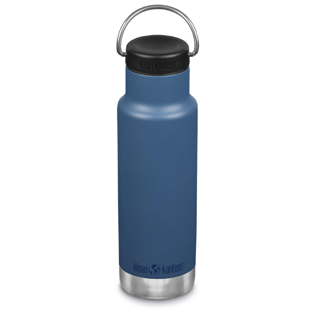 Klean Kanteen Isoliert, klassisch, schmal, 340 g (mit Schlaufenkappe), echtes Blaugrün, Blaugrün