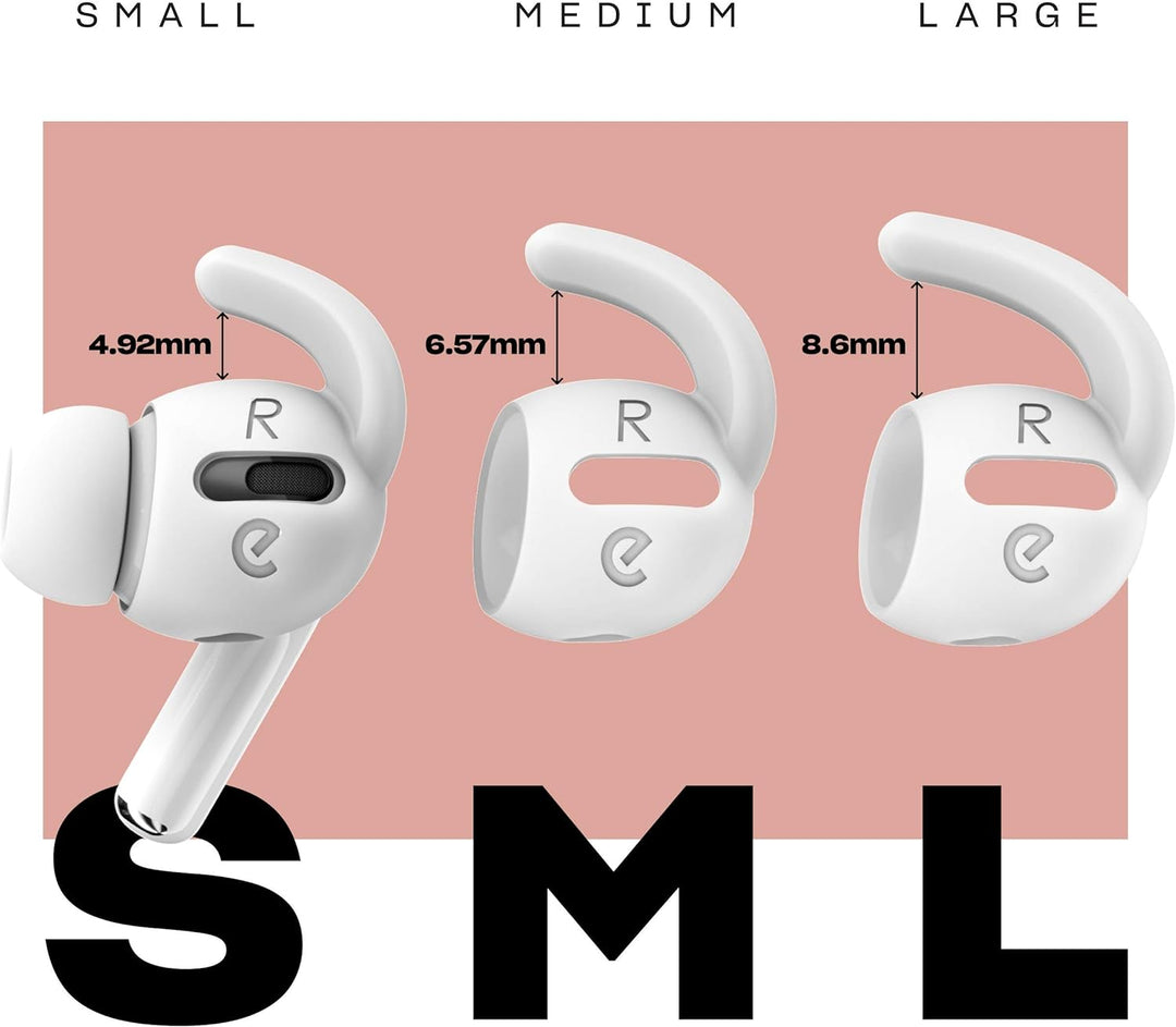 Comply Premium Schaumstoff-Ohrpassstücke, kompatibel mit AirPods Pro, alle Grössen, 3 Paar & Keybudz