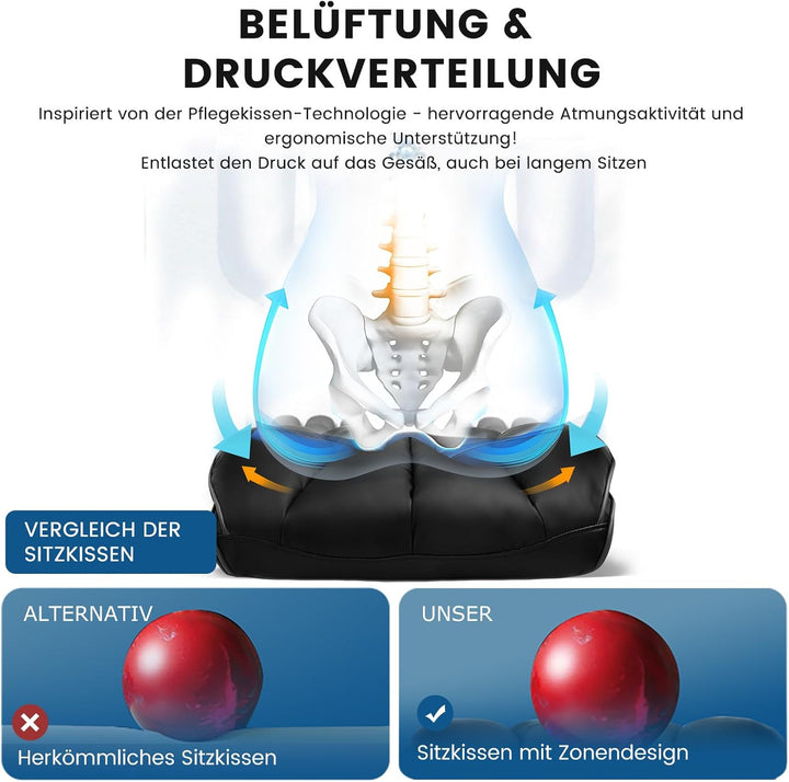 GTPLAYER Gaming Stuhl, Gamer Stuhl, Ergonomischer Bürostuhl COMHOMA Serie mit Fussstütze verstellbar