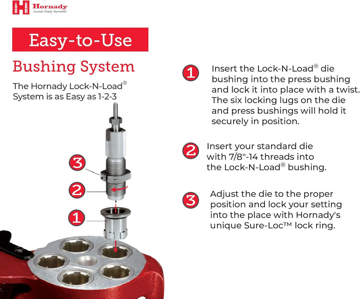 Hornady Lock N Load Schneideisenbuchsen und Umrüstsatz LOCK-N-LOAD® Schneideisenbuchse (10 Stück), L