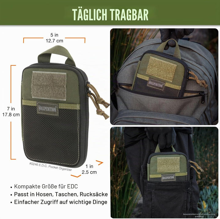 Maxpedition E.d.c. Pocket Organizer Tasche Einheitsgrösse Grün, Einheitsgrösse Grün