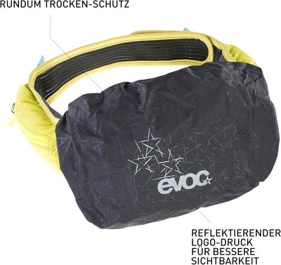 EVOC RAINCOVER SLEEVE HIP PACK Regenschutz Regenjacke für 3-7 Liter Hüfttaschen für Outdoor-Aktivitä