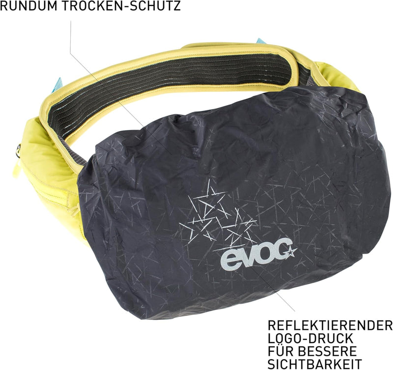 EVOC RAINCOVER SLEEVE HIP PACK Regenschutz Regenjacke für 3-7 Liter Hüfttaschen für Outdoor-Aktivitä