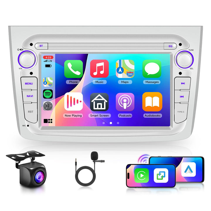 2G+64G Rimoody Android Autoradio für Alfa Romeo MITO 2008-2016 7 Zoll Touchscreen Autoradio mit Wire