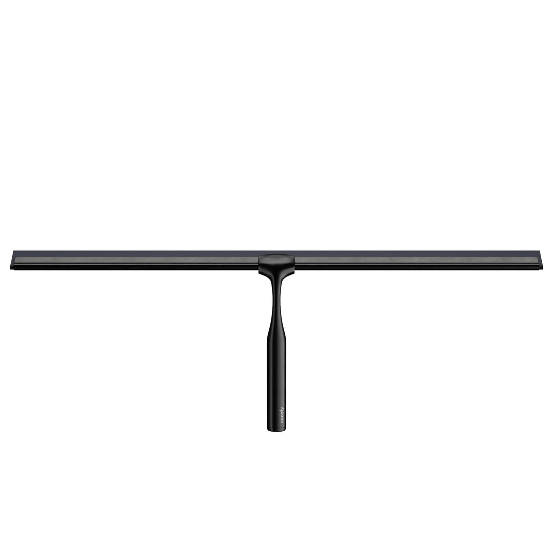 Duschabzieher schwarz matt breit XXL 45 cm | NUR Duschabzieher ohne Zubehör | Flitsche Dusche Duschw