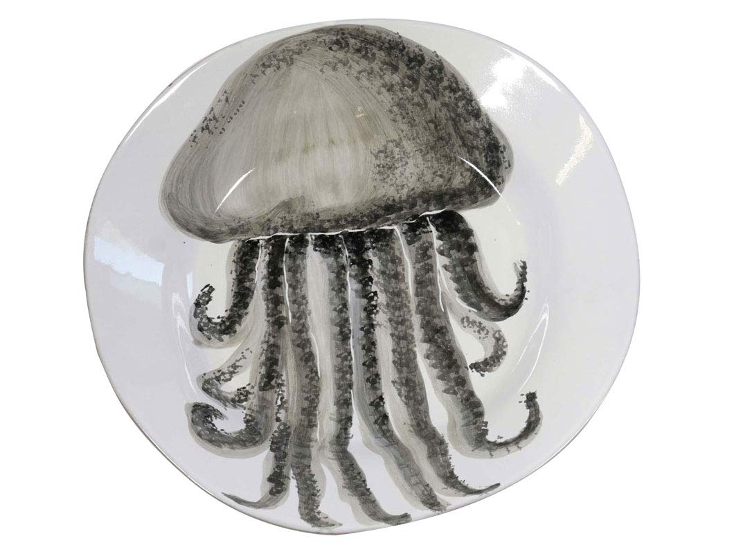 Virginia Casa Servierplatte, Schale Marina Medusa Qualle D. 33cm weiss grau