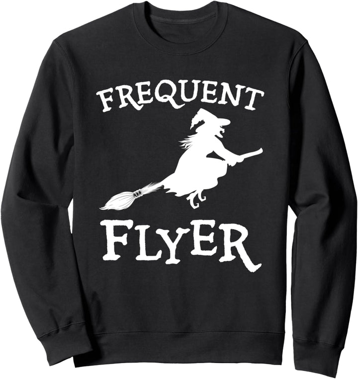 Halloween-Hexen-Vielflieger-Besenstiel Sweatshirt