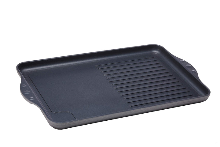 Swiss Diamond Grillplatte mit hälftigen Rillen 43 x 28 cm