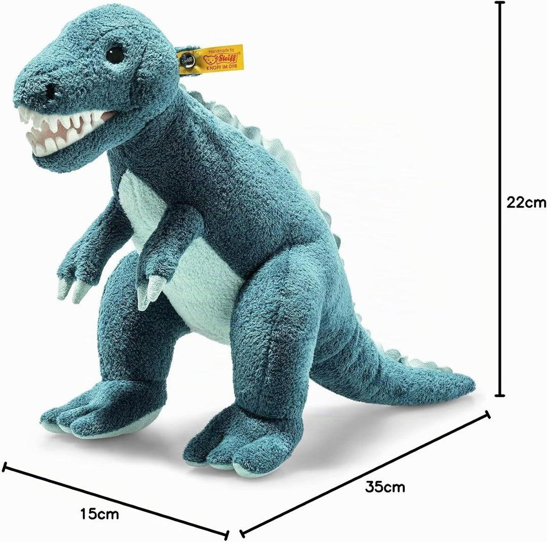 Steiff 067129 Thaisen T-Rex Dino - 35 cm - Kuscheltier - Tuerkis