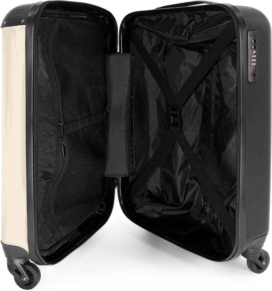 NoBoringSuitcases.com® Handgepäck Koffer Kinder 55x35x20 cm Reisekoffer Kinderkoffer 4 Rollen Leicht
