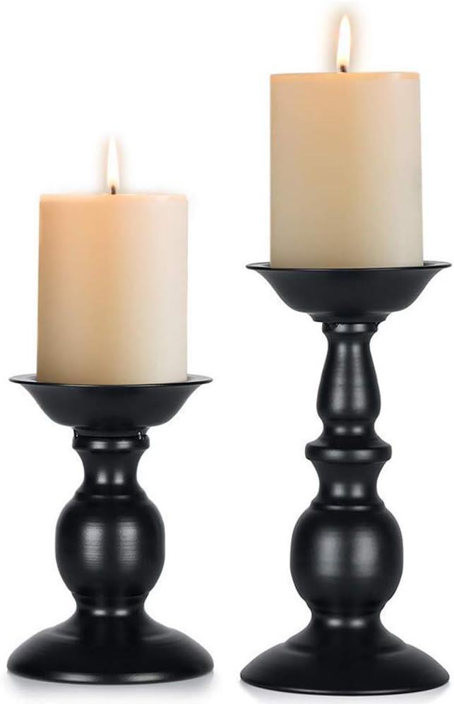 Sziqiqi Metall Retro Kerzenständer, Hoher Kerzenhalter Kerzensäule, Kerzenständer Abendessen bei Ker