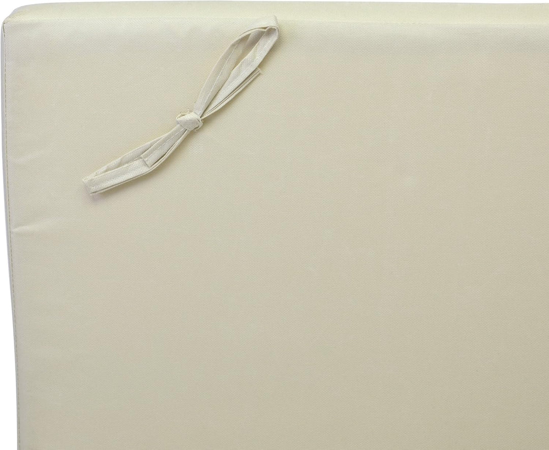 Nexos Liegen-Auflage 2er Set Polster Kopfkissen für Sauna Garten Terrasse hochwertig Creme