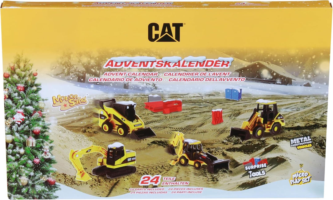 Carrera - 37085970 - Carrera RC Adventskalender I Original CAT Lizenz I Metall Diecast Fahrzeuge I M