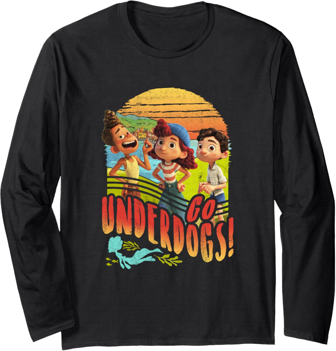 Disney Pixar Luca Go Underdogs Group Shot Langarmshirt