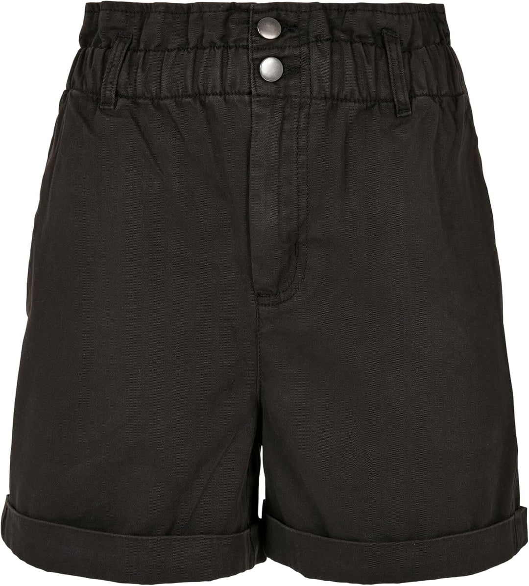 Urban Classics Damen Ladies Paperbag Klassische Shorts 27 Schwarz, 27 Schwarz