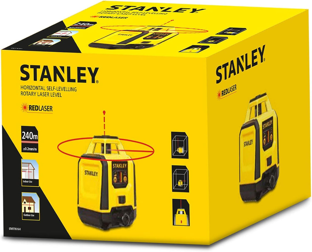 STANLEY Kreuzlinienlaser Rotationslaser Laser Messgerät (vollautomatischer Horizontallaser, Rotation