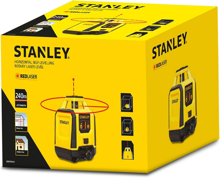 STANLEY Kreuzlinienlaser Rotationslaser Laser Messgerät (vollautomatischer Horizontallaser, Rotation