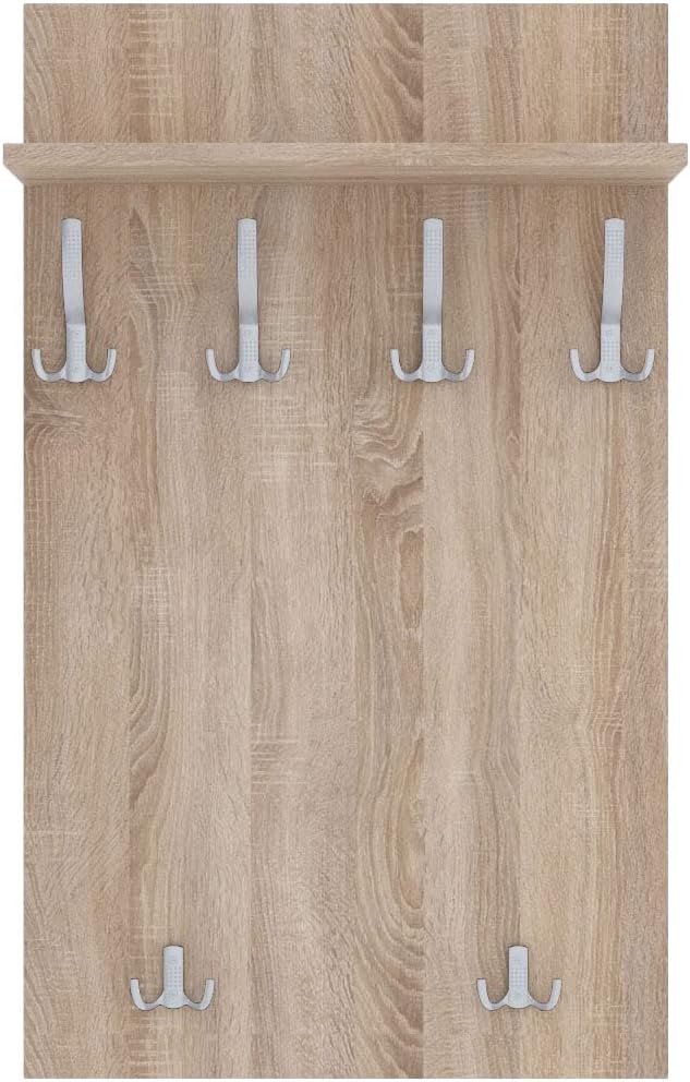 AKKE 120x60 | MAXI Garderobenpaneel Wandgarderobe Garderobe Wandpaneel Kleiderstange ALUMINIUM | SON
