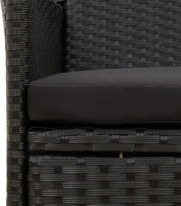 Tidyard 4 Stk. Gartenstühle Rattan Gartensessel Rattanstühle Balkonstuhl Relaxsessel Garten Essstühl