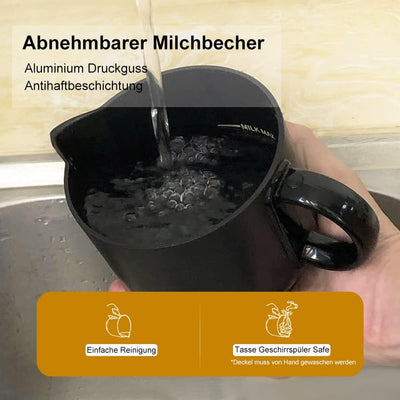 Milchaufschäumer, Automatische elektrische Milchwärmer und Schaumbereiter, Spülmaschinenfest, Milchd