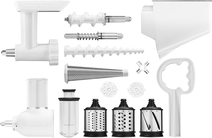 KitchenAid 5KSMFPPC FPPC Zubehörset - Fleischwolf, Pürieraufsatz und Gemüseschneider, Rostfreier Sta