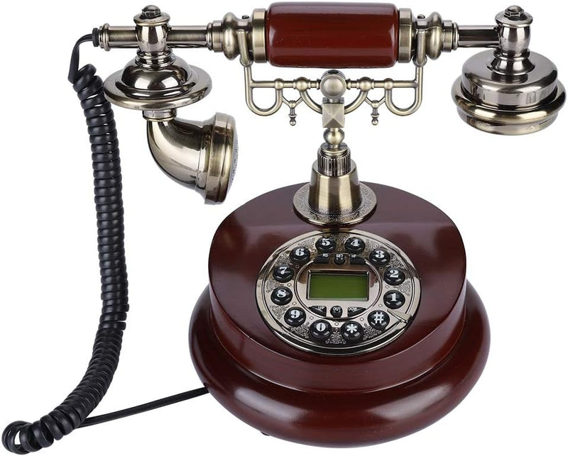 Tosuny Alte Telefone Festnetz, Retro-Telefon mit Antirutschmatte, FSK/DTMF-Dualsystem, Support-Pause