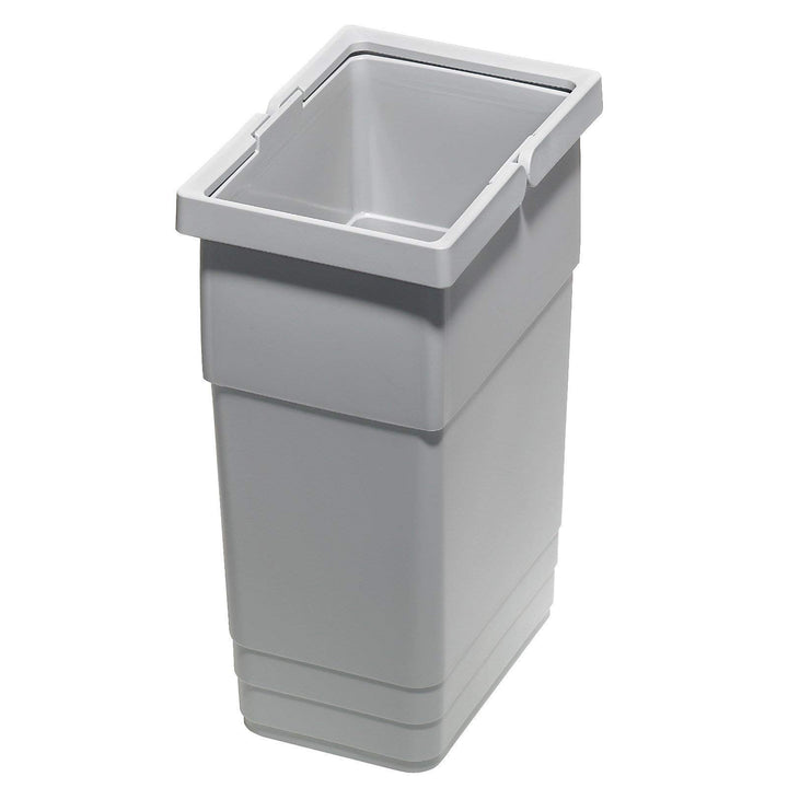 eins2vier Abfallsammler Höhe: 275 mm Volumen 6 Liter 210 x 140 mm alugrau 5135.11 Komposteimer Recyc