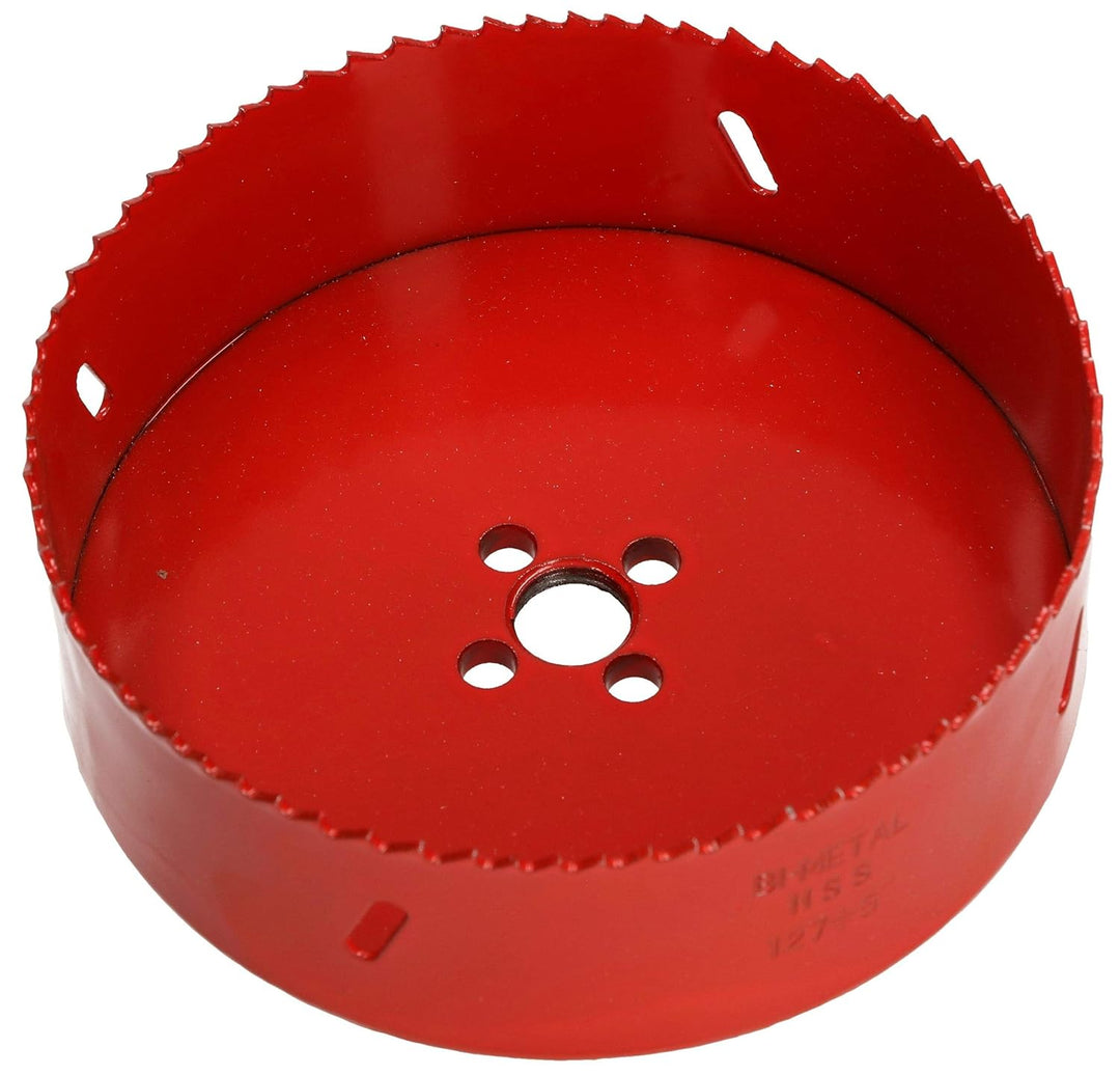 KOTARBAU Lochsäge 127 mm HSS mit Zentrierbohrer Lochfräse Bohrkrone Lochkreissäge Sägekranz für Meta