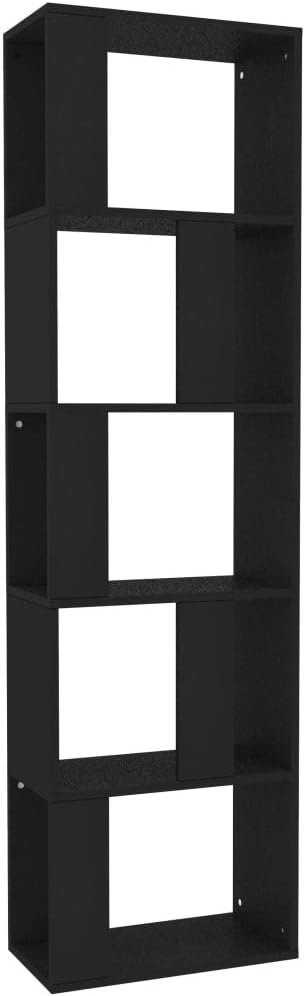 Tidyard Bücherregal, mit 5 Ebenen, Raumteiler, Standregal, Aufbewahrungsregal, für Wohnzimmer, Büro,