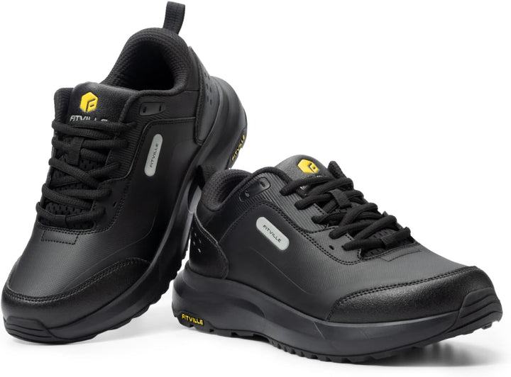 FitVille Extra weit Wanderschuhe Herren Leicht Trekkingschuhe Wasserdicht Outdoor Schuhe mit Fussgew