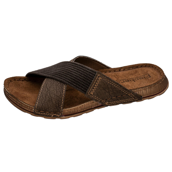 Fischer Markenschuh Herren, Männer, Pantoletten, Pantoletten 41 EU Braun Nuss 74, 41 EU Braun Nuss 7