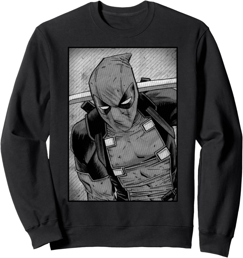 Marvel Deadpool Greyscale Glare Sweatshirt