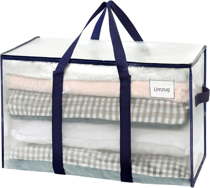 VENO 2-er Pack extra grosse Reisetaschen mit Reissverschlüssen, strapazierfähig, Umzugsbox-Alternati