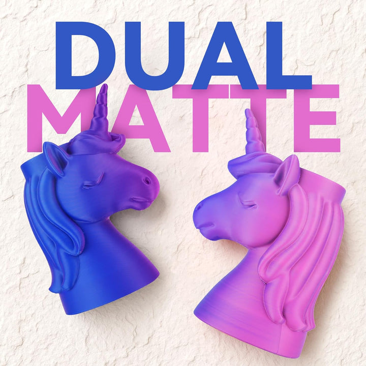 SUNLU 2KG Bündel Zweifarbiges Matte PLA Filament 1.75mm, Matte 3D Drucker Filament PLA mit 2 Farben